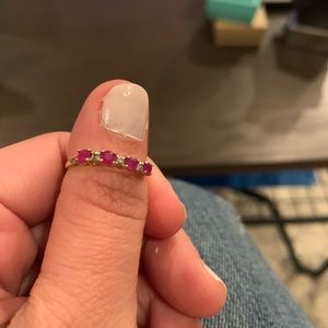 Ruby and diamond ring
